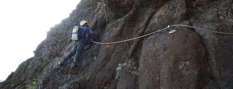 auch wenn es nicht so aussieht, eher wandern als klettern ;-) nach etwa 2/3 hat man die Wahl ein Y zu machen, d.h. rechter Schenkel hoch, oben auf der Krete (ca 20min nach links), dann den linken Schenkel wieder runter.