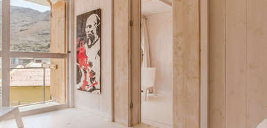 São Vicente: Aquiles Eco Hotel - Verbindungstür im Familienzimmer