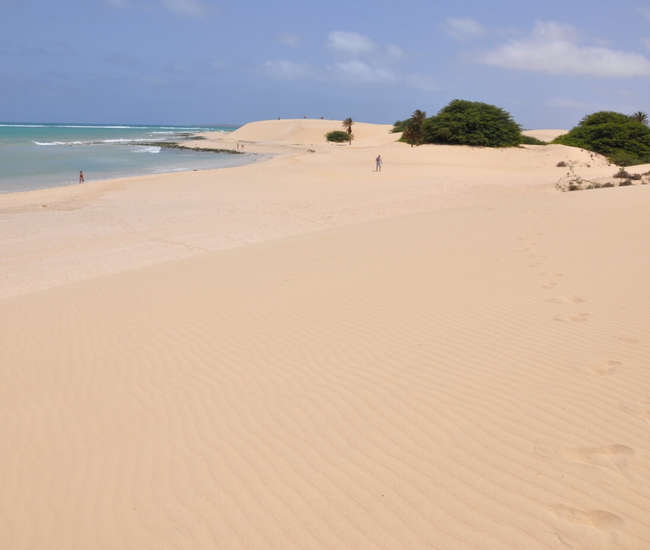 Kapverdische Insel Boavista Sonne Sand Meer