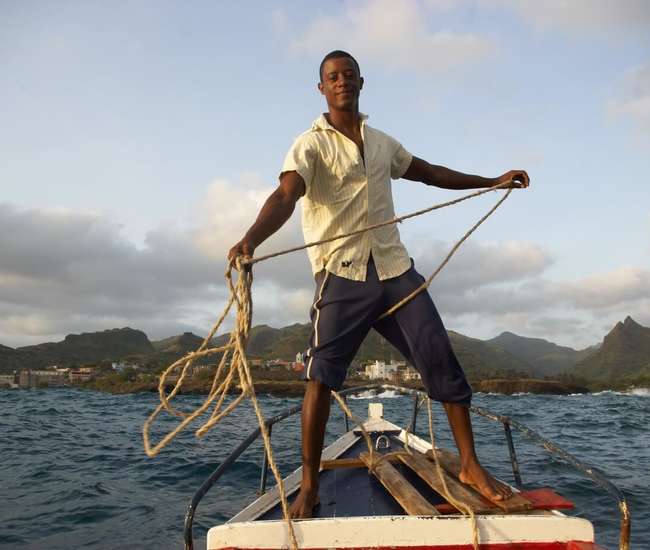 kapverdische Hauptinsel Santiago -  Ausflug zum Fischen mit Pedro