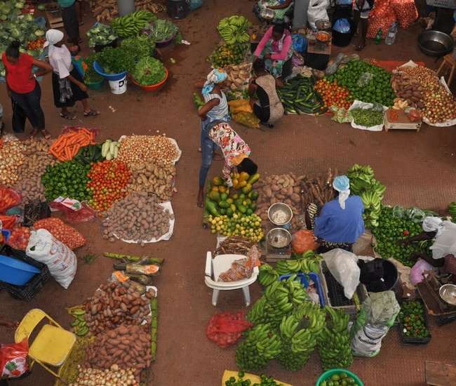 kapverdische Hauptinsel Santiago - Markthalle von Assomada