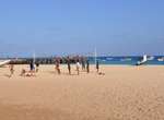 Volleyball am Strand von Santa Maria
