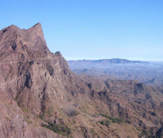 Trekking kapverdische Insel Santiago - von Cidade Velha nach Tarrafal: Pico Antonia im Morgenlicht