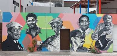 Streetart - Kapverdische Musiker