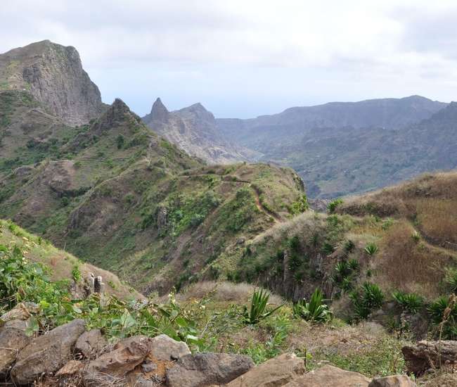 Kapverdische Insel Santiago - Tageswanderungen: Wanderweg nach Achada Lagoa