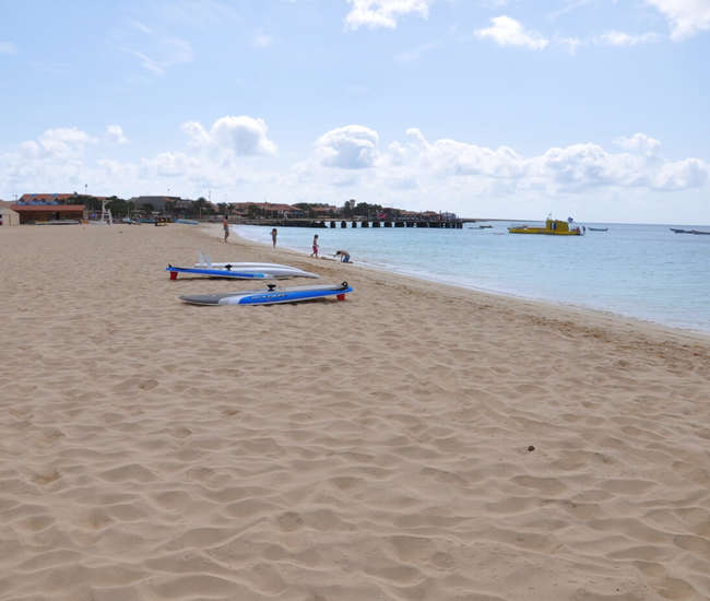 Kpaverdische Insel Sal - Morgens am Strand von Santa Maria