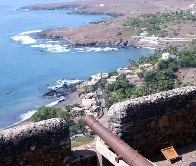 Kapverdische Insel Santiago - Tageswanderungen Cidade Velha Blick vom Fort
