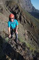 Fogo Klettersteig Sicherung, wo nötig